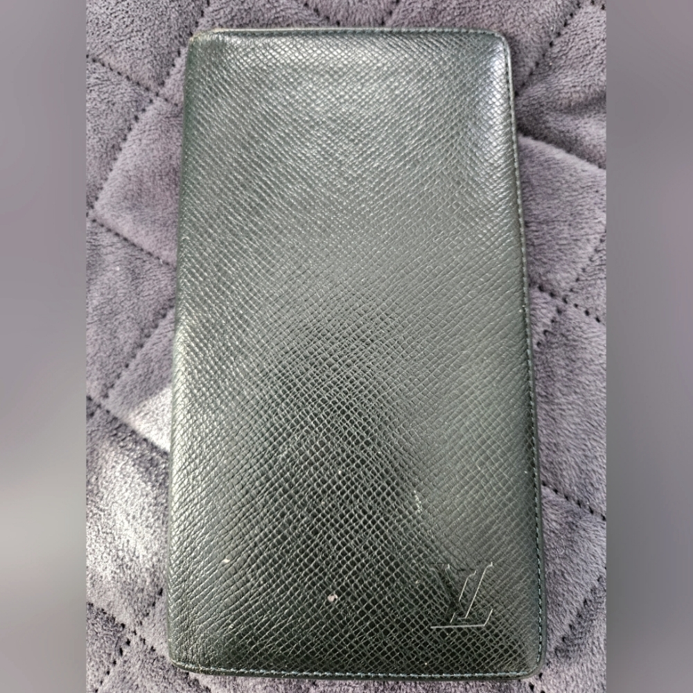 Louis Vuitton Green Leather Wallet